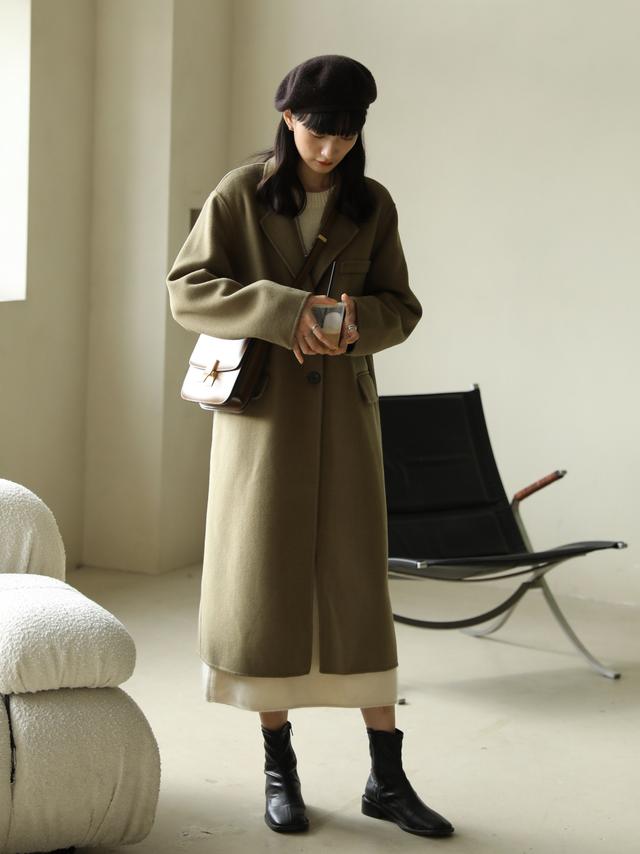 内搭连衣裙秋冬款配大衣短款蕾丝,内搭连衣裙配大衣直筒