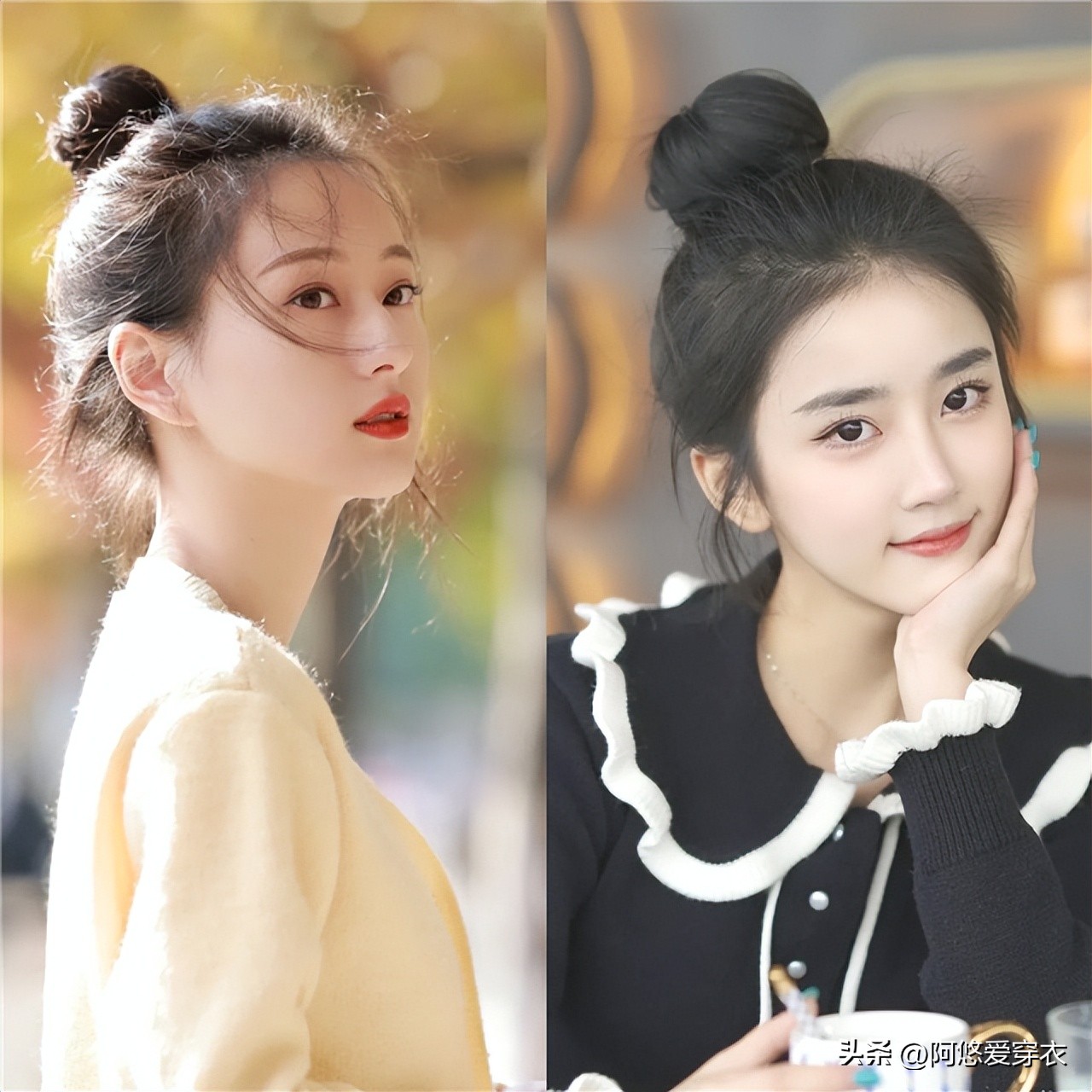 适合冬季显脸小的发型,冬季干净利落减龄的发型