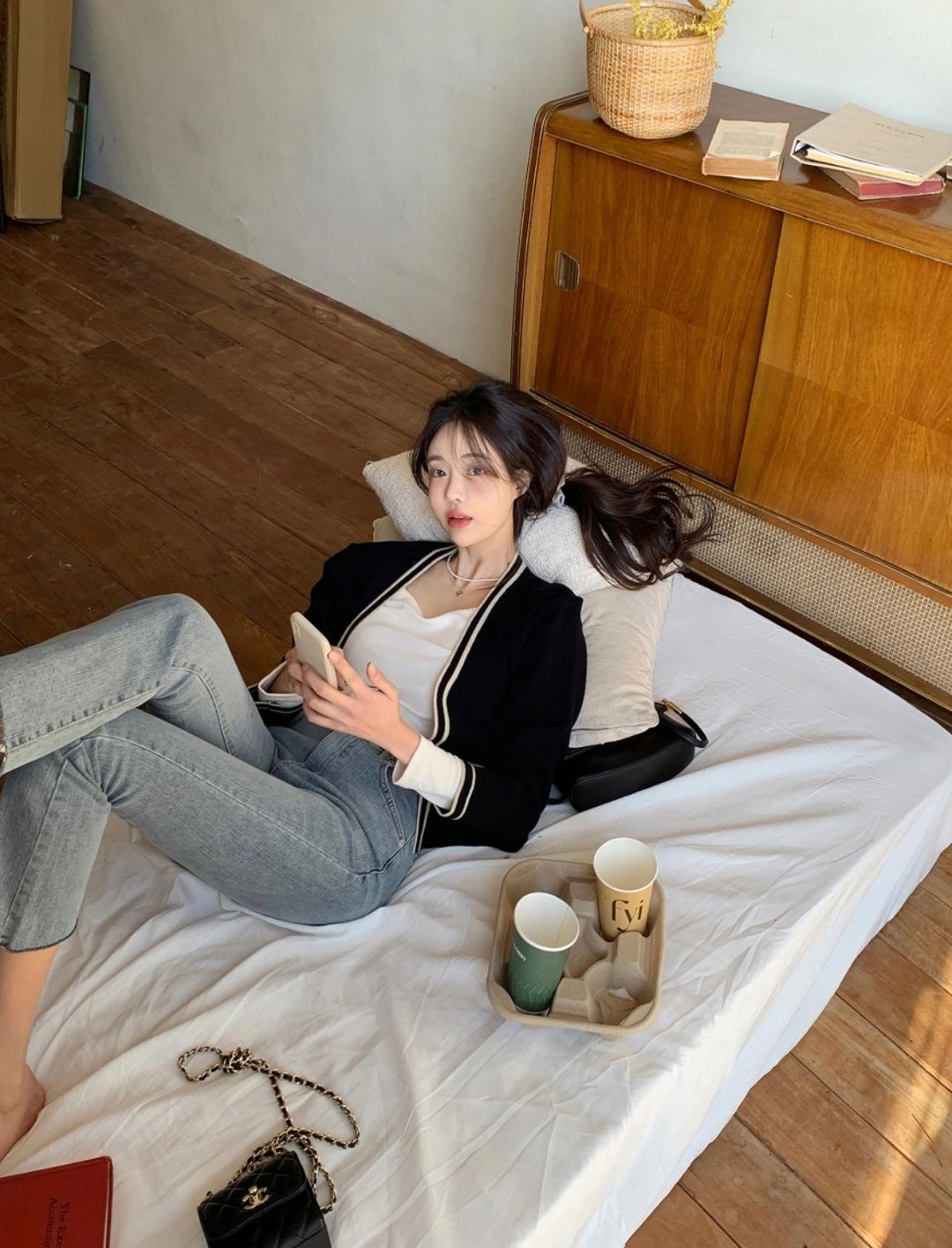 初秋韩国小姐姐温柔风怎么穿,韩国休闲风穿搭女高级感