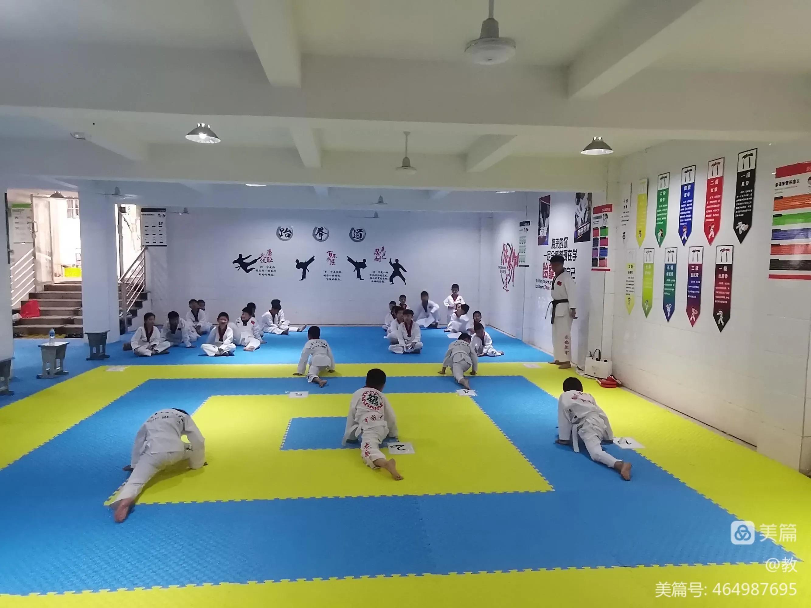 南召县天源文武学校举行2022年第一届跆拳道晋级考试