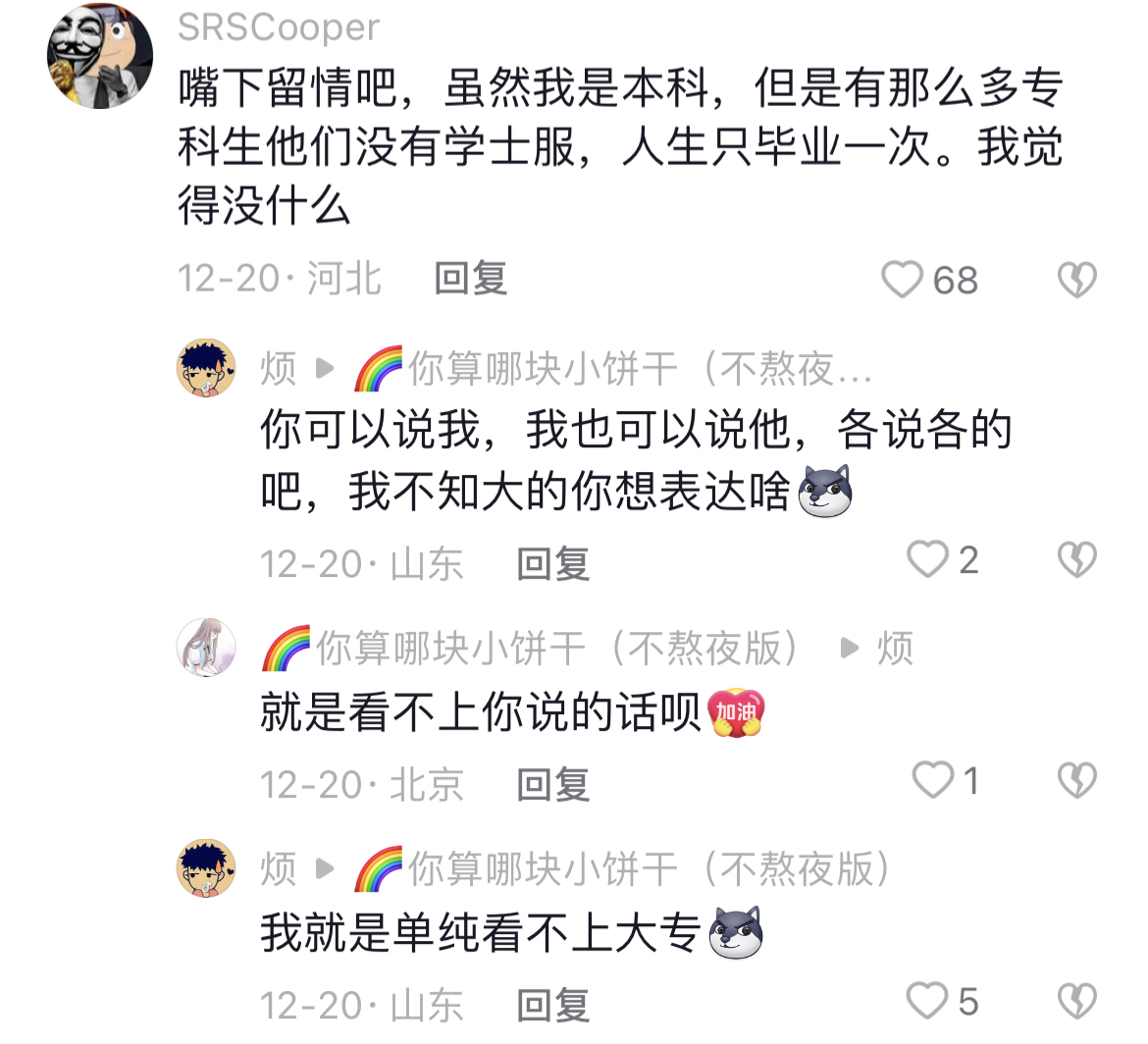 穿学士服吐槽,本科没有学位证能穿学士服吗