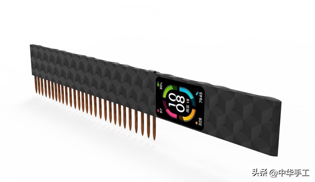 木梳简单设计图,手工木梳设计