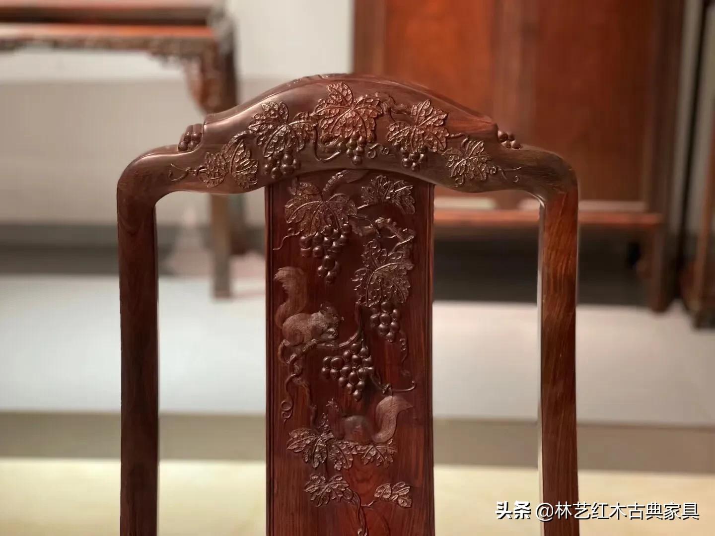 最漂亮的大红酸枝餐桌,大红酸枝方餐桌图片大全集