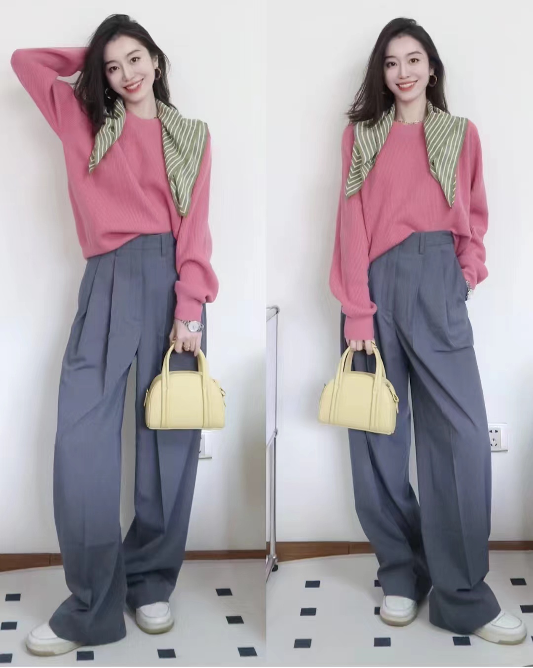 灰色裤子怎么搭配外套冬,灰裤子穿什么衣服才最好看