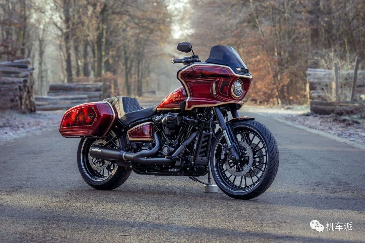 哈雷路威s定制版,定制绿色哈雷