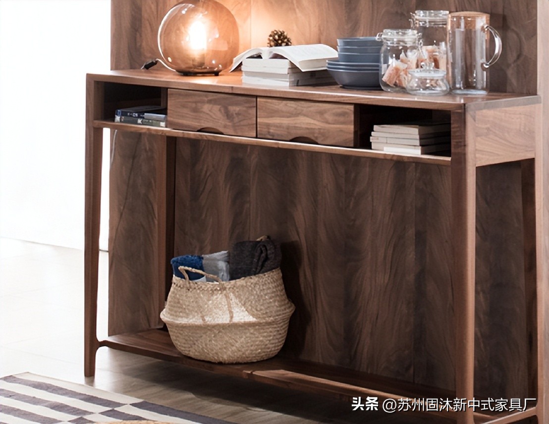 家具是原木风格治愈系小户型,原木家具现代简约风