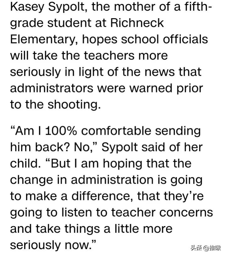 英语阅读学习材料Aftera6-year-oldshotateacherinclass每日英语