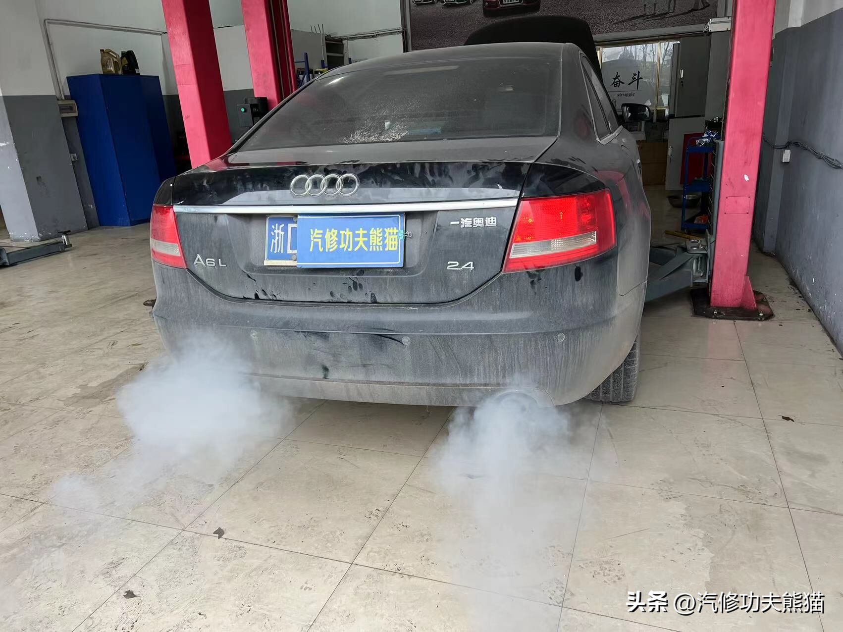 翻新60年前的奥迪,老车翻新奥迪a6发动机