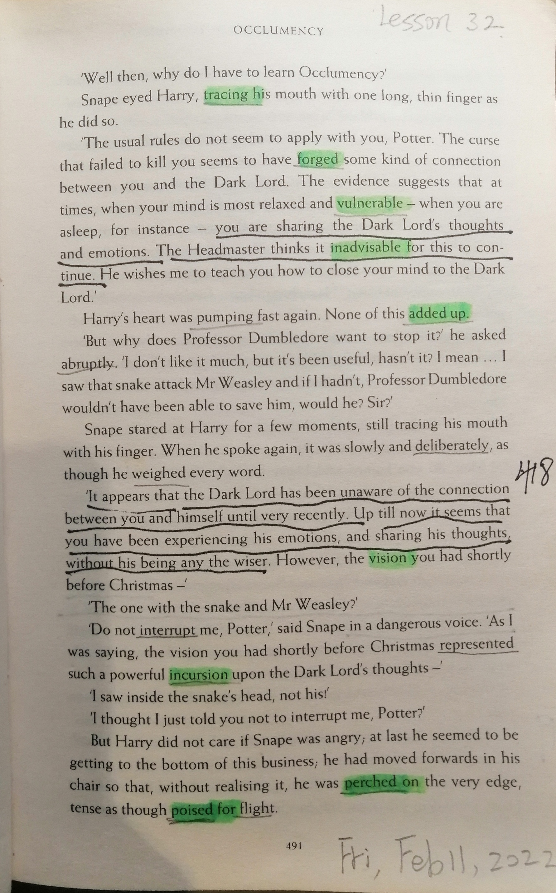 《哈利波特与凤凰社》英语原著精读Lesson32:Occlumency,3