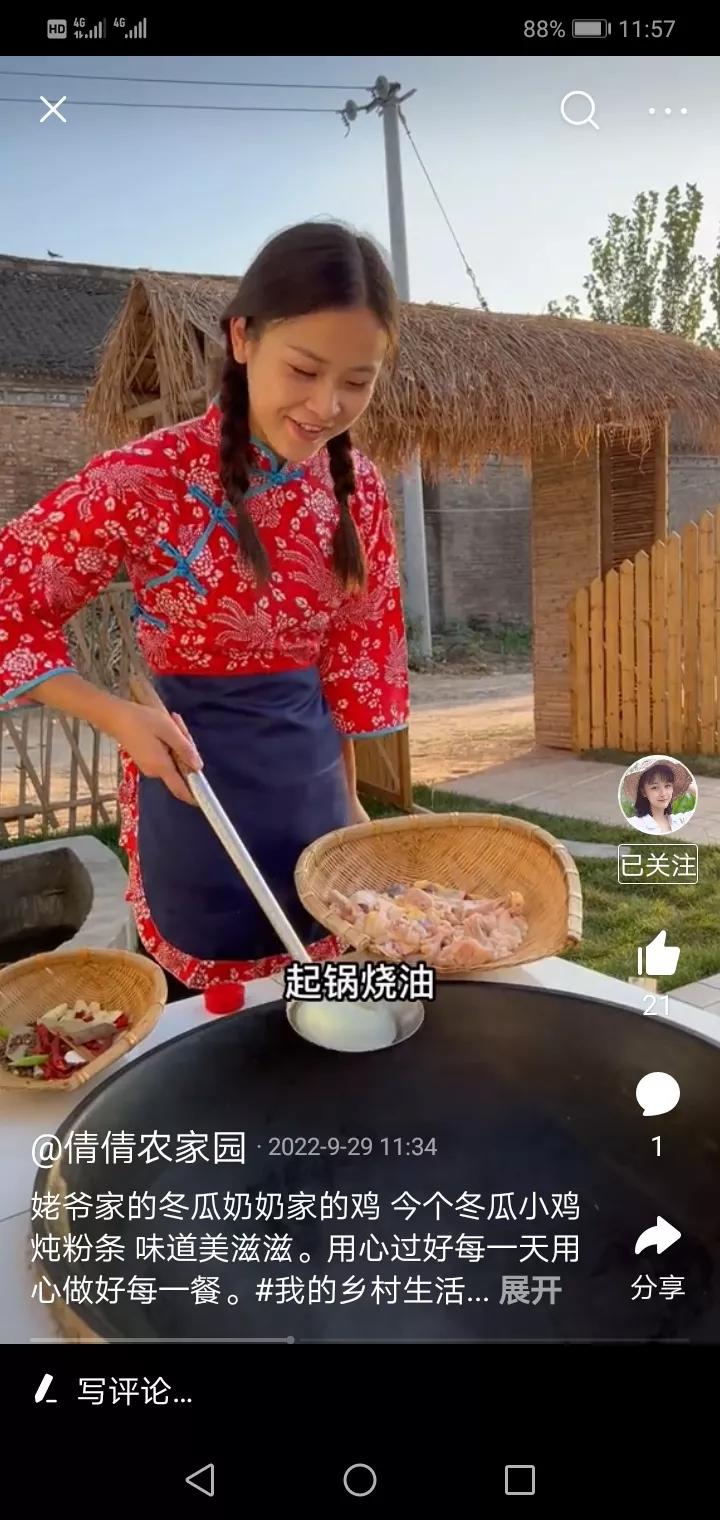 奶奶养的鸡逃了,奶奶养了两年没舍得吃的鸡