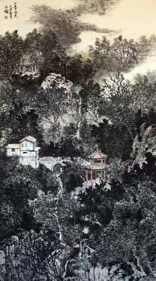 名家余玉奇山水画精品欣赏,古代名家横幅山水画作品欣赏