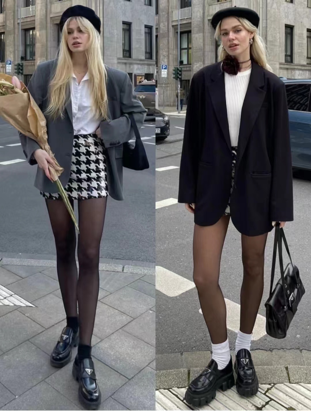 西装外套怎么搭配裙子好看气质,西装外套怎么搭配长裙子冬季