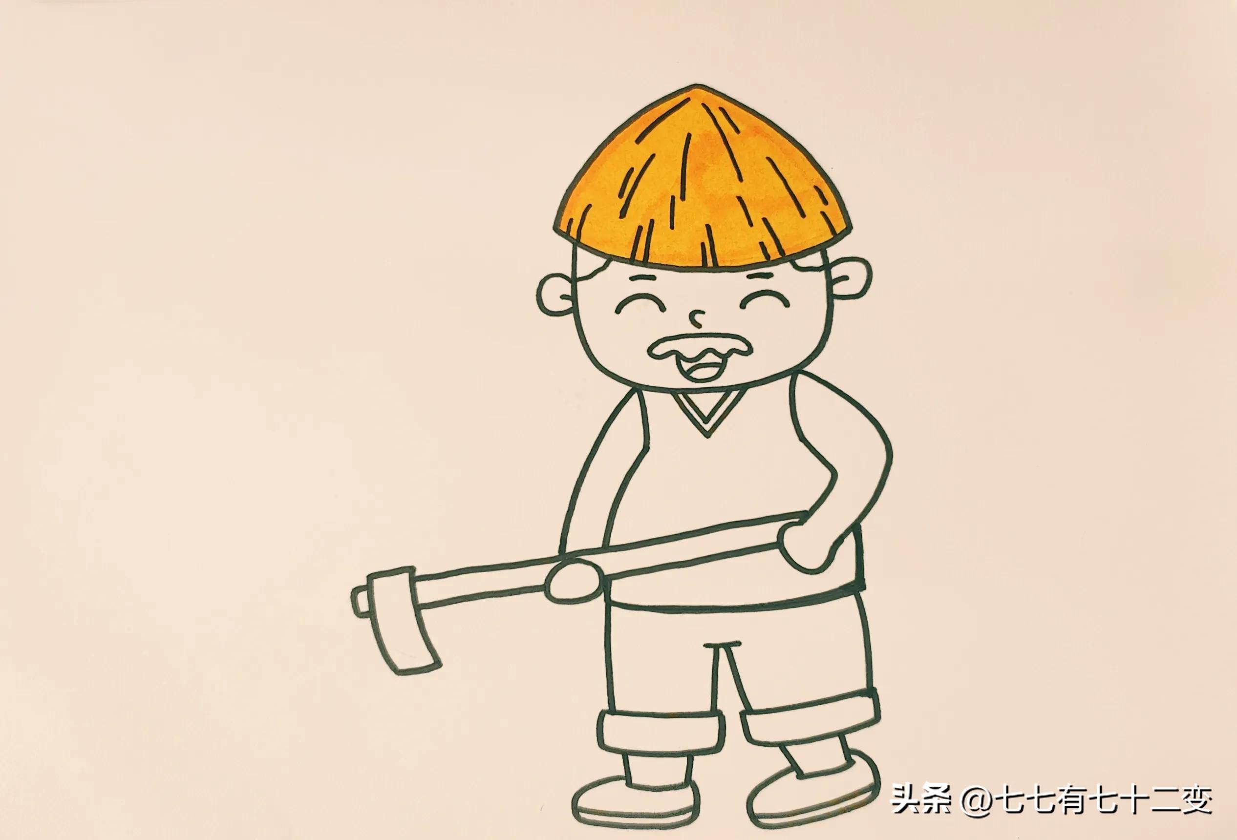 五一劳动节的诗配画怎么画,五一劳动节在田间画的画