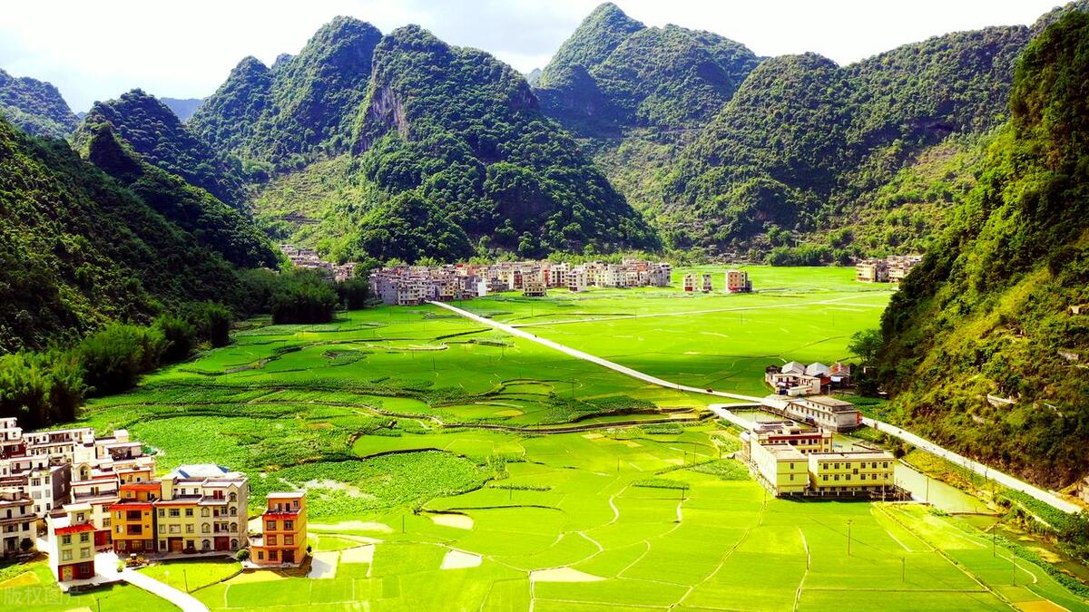 广西农村山水田园美景,广西7处山水田园风光