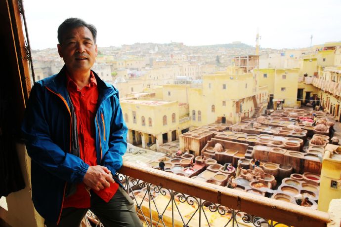 摩洛哥皮革大染坊菲斯 (摩洛哥的皮革染坊)