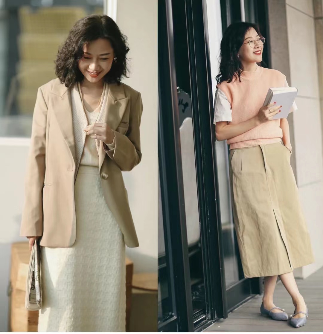 叠穿马甲长款针织可爱,秋季叠穿洋气马甲