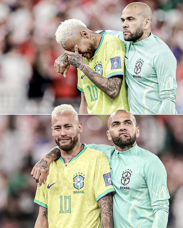 内马尔和梅西的纹身,梅西被内马尔拉去纹身