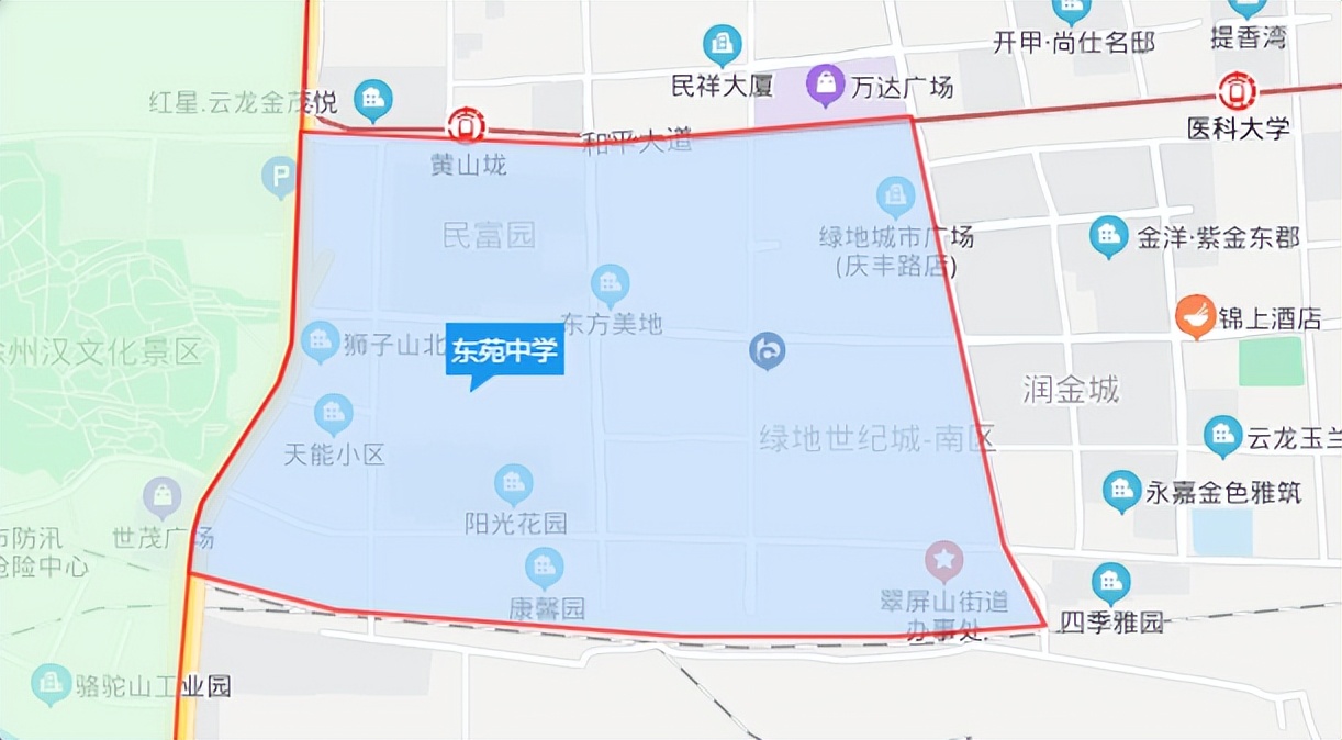 徐州公办初中排名,徐州2023初中施教区划分图解