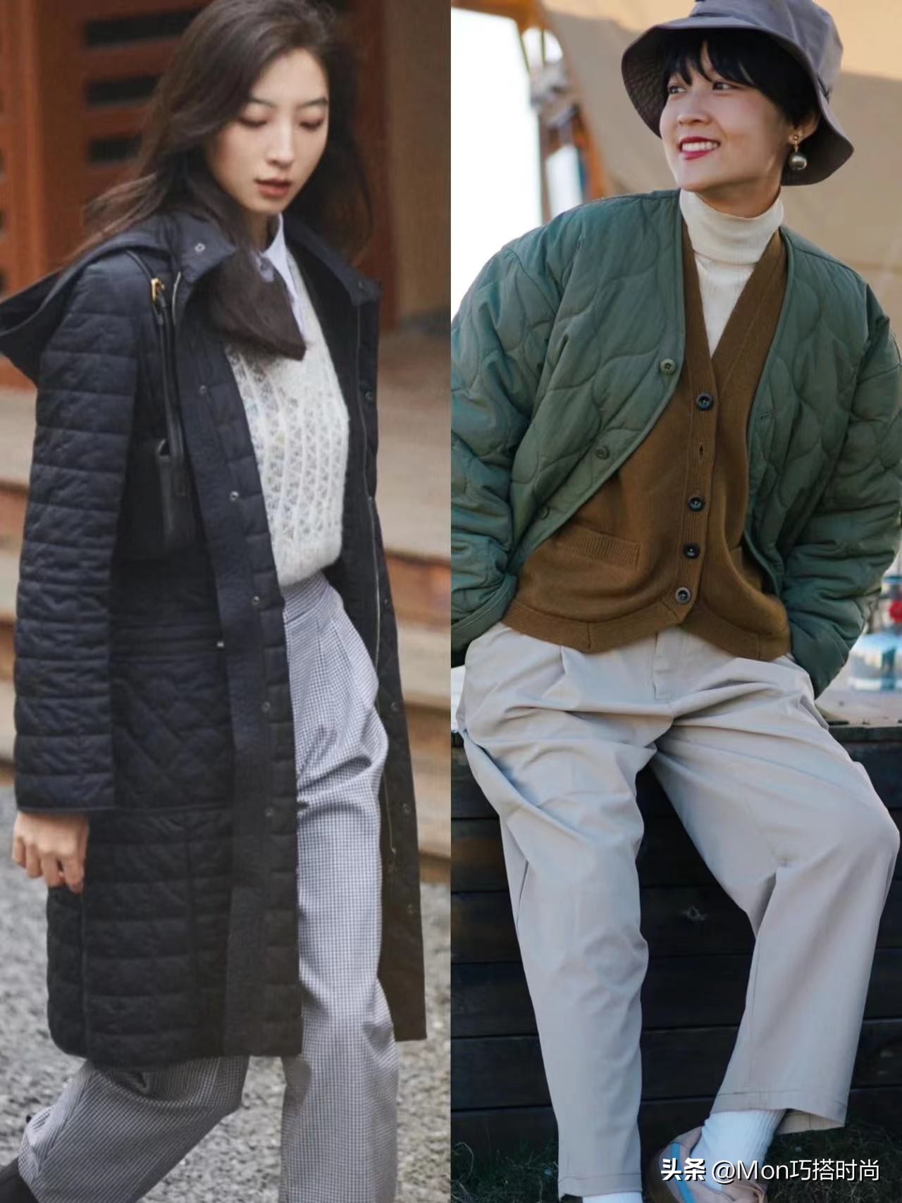 今冬穿奶奶风棉服时髦保暖,奶奶洋气棉衣