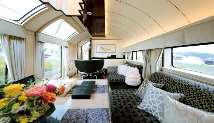 搭乘火车游日本,日本豪华观光列车