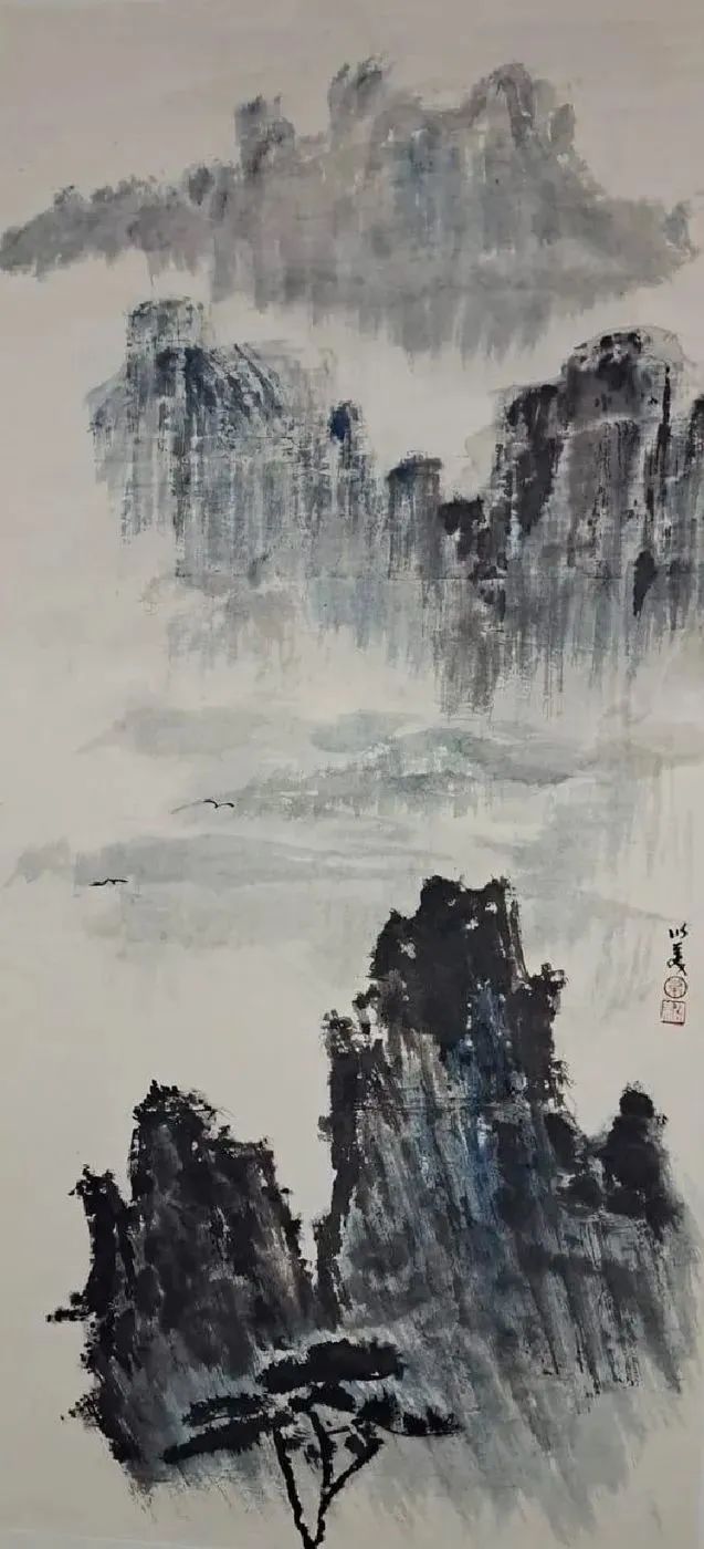 智水仁山行书书法,智水仁山书法