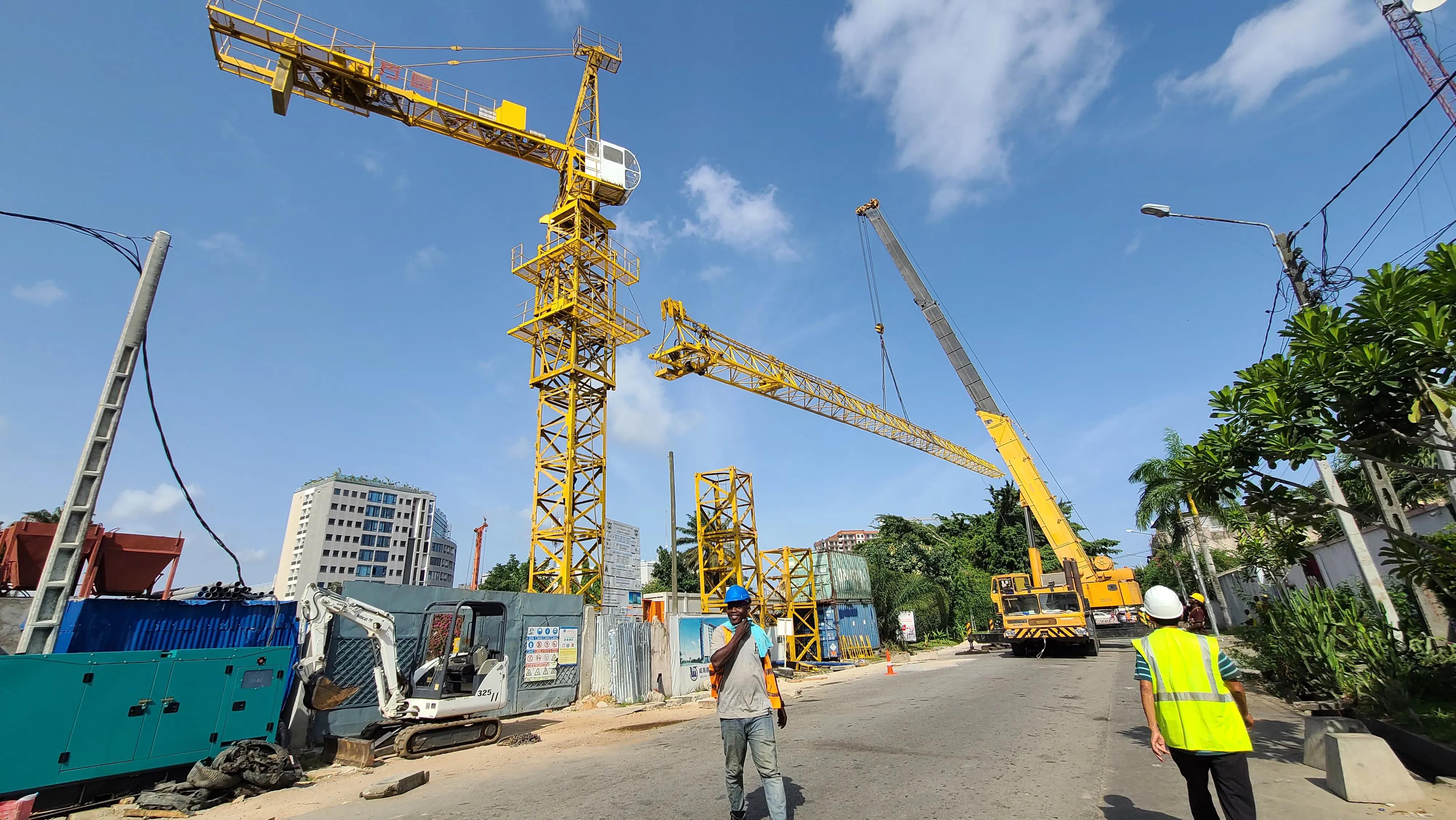 非洲塔吊安装工程