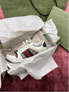 gucci最新款脏脏鞋复古绿色橘色,gucci古驰小白鞋系列全配色春季鞋