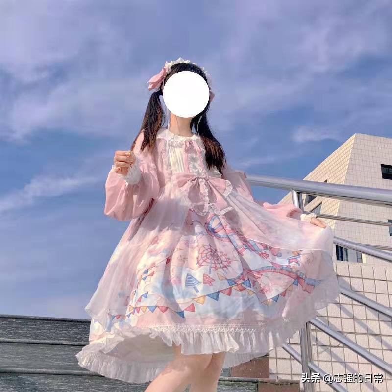 梦境游乐园洛丽塔连衣裙开箱,洛丽塔洋装华丽长款