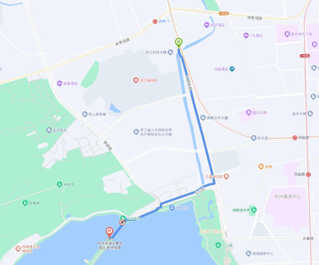 西湖旅游攻略一日游最佳线路图,西湖旅游攻略一日游最佳路线地图