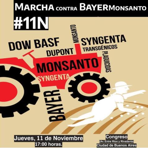 阿根廷抗议孟山都-拜耳，揭露转基因的种族灭绝