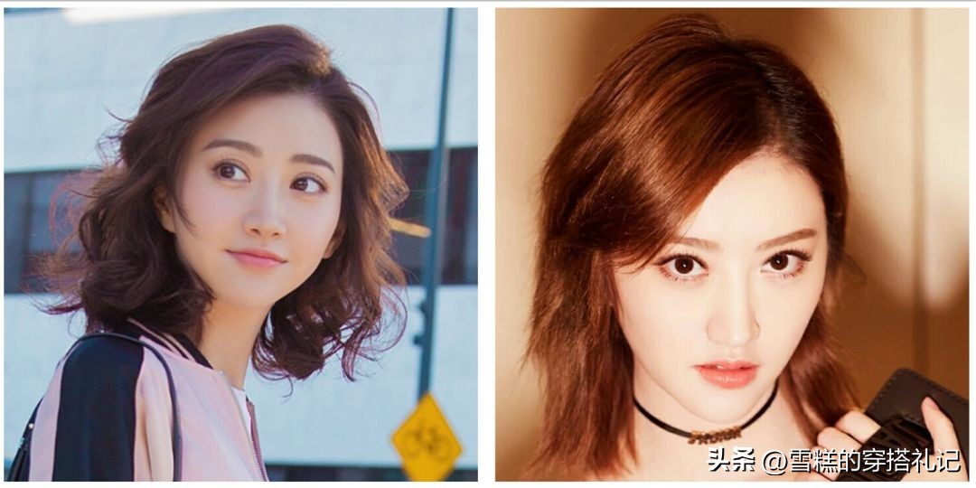 露眉露耳不过肩的发型,洋气过耳直发发型