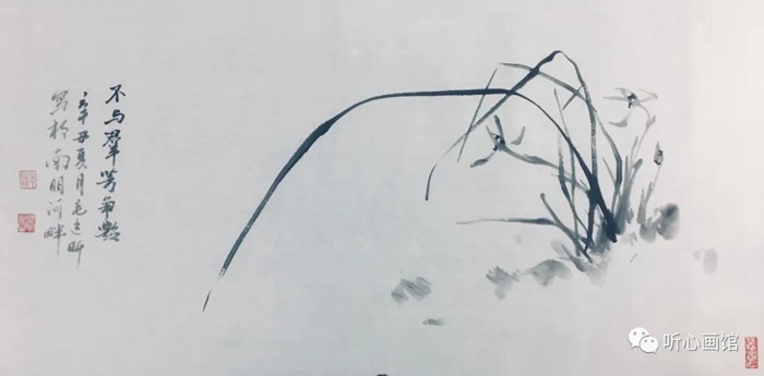 国画工笔画兰花作品欣赏,国画大师霍春阳兰花作品欣赏