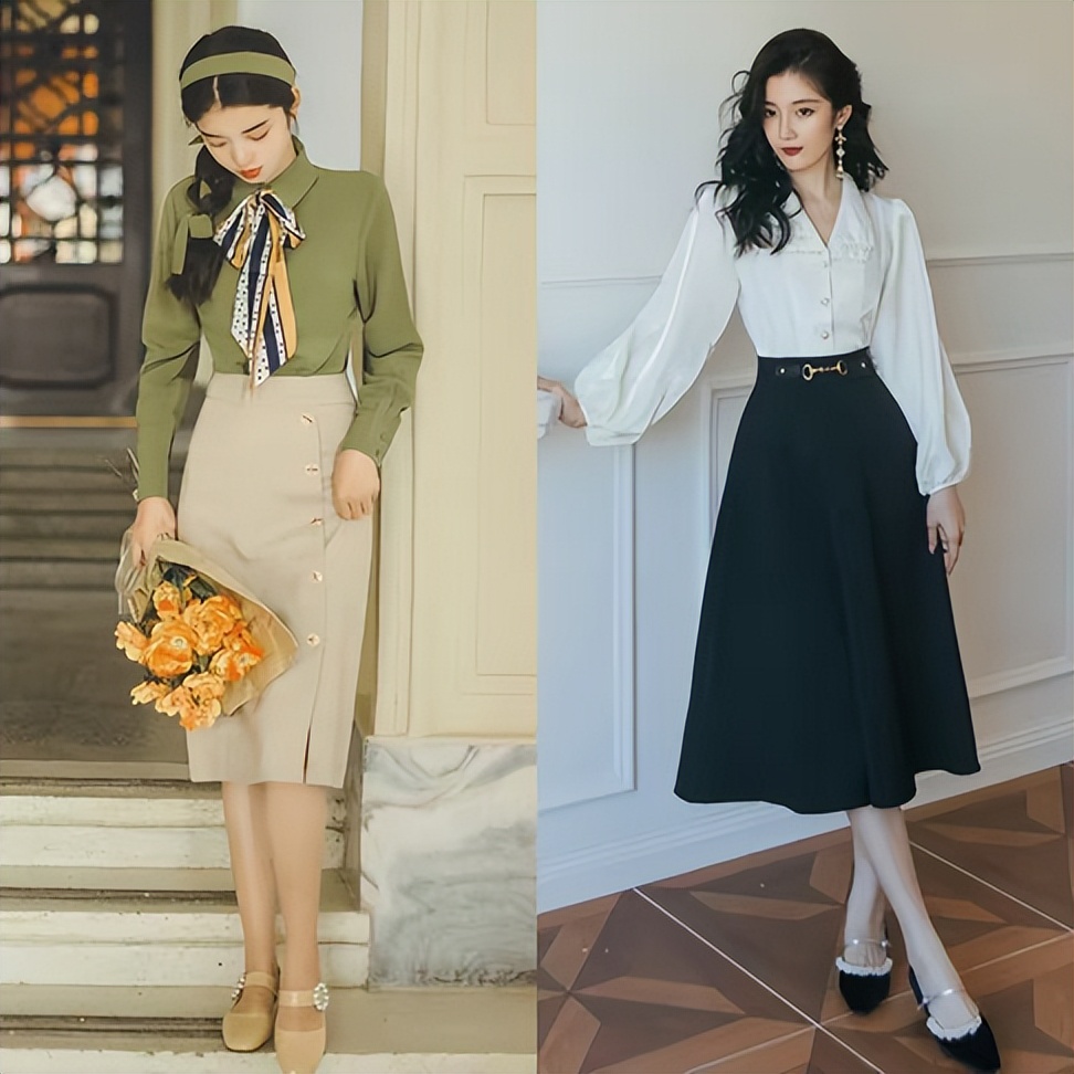 t恤穿搭小心机就是显高显瘦减龄,秋季显瘦内搭t恤