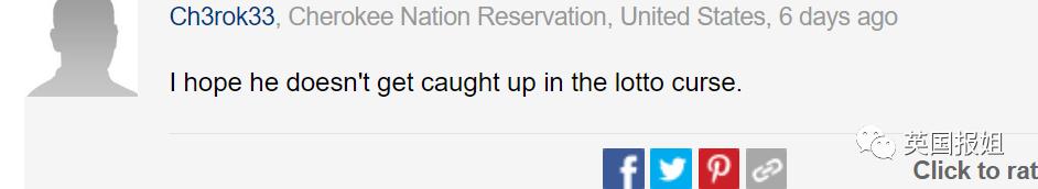 英国男子中彩票挥霍一空,男子买彩票中奖2.19亿元