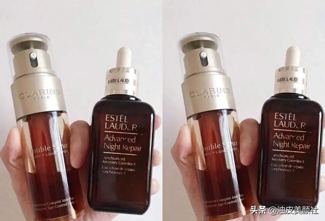 娇韵诗双萃与雅诗兰黛小棕瓶比较,雅诗兰黛小棕瓶和娇韵诗双萃肤感