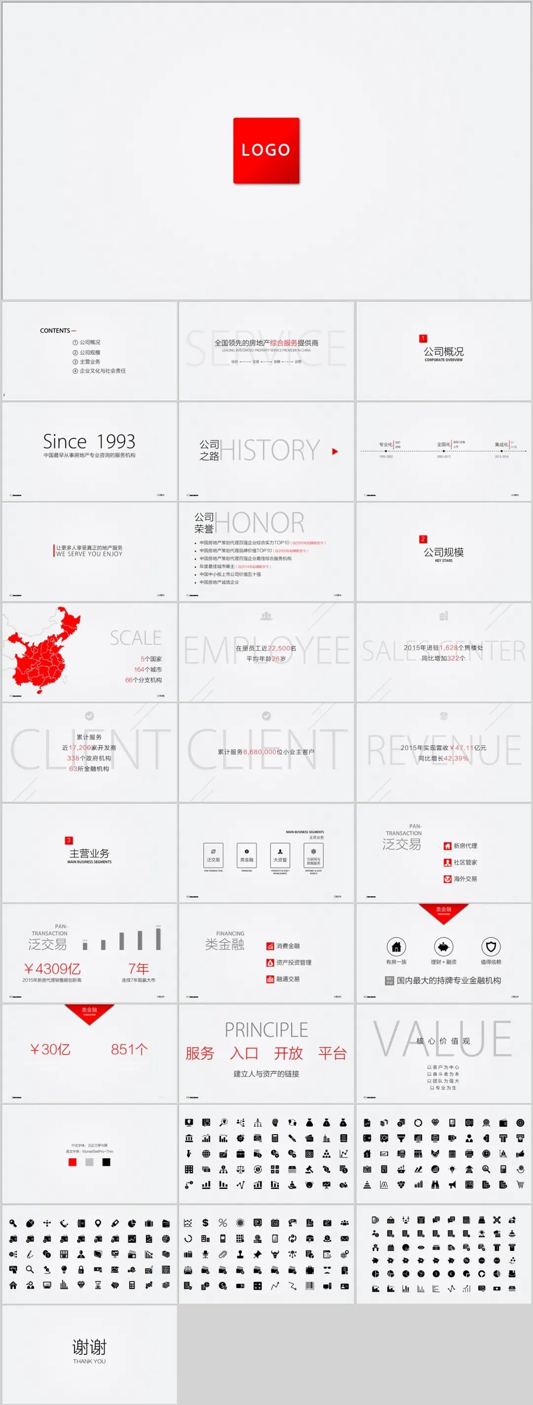 适合做企业介绍的震撼点的ppt模板,高端大气的公司简介ppt