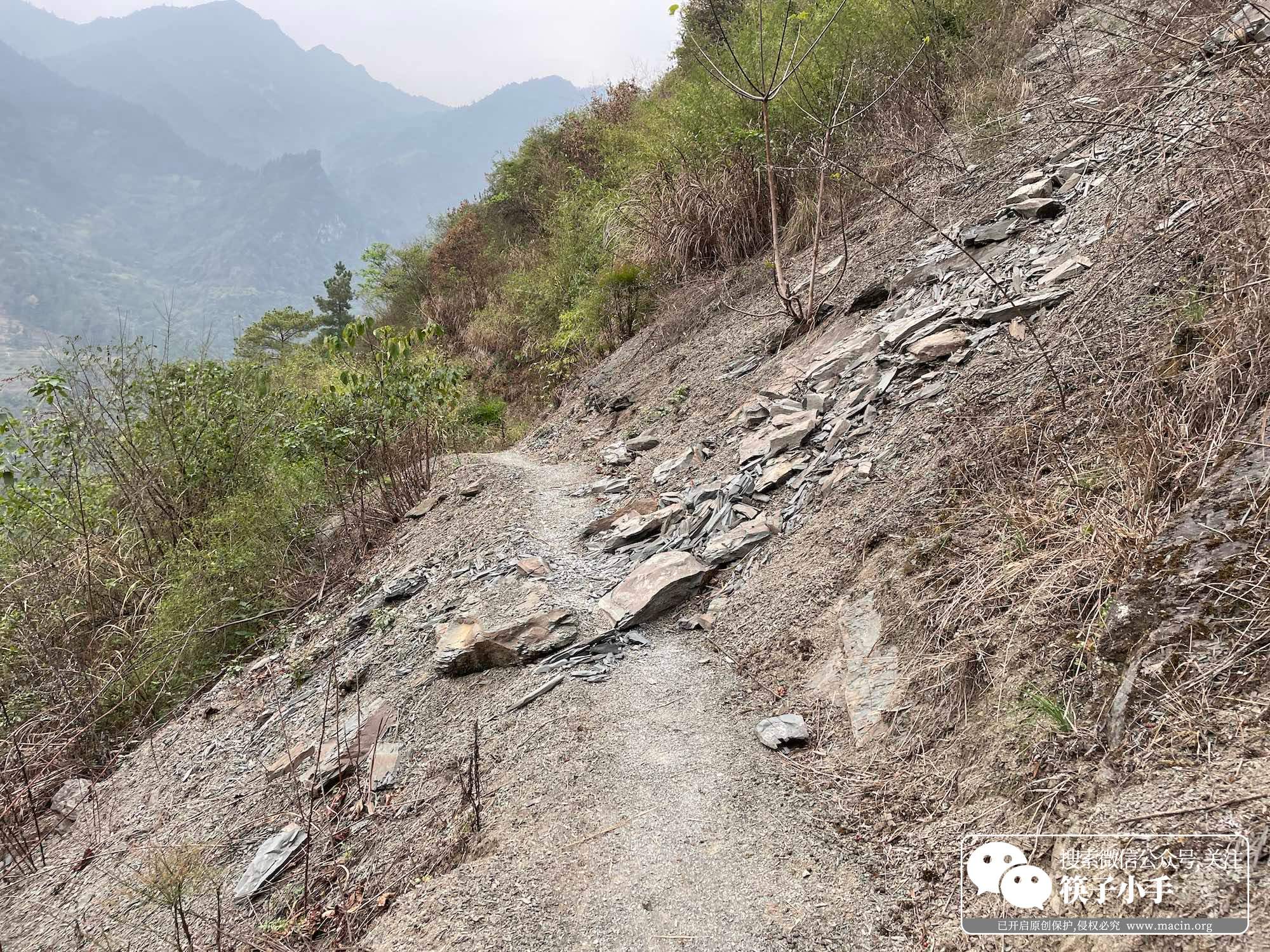 悬崖村步行道原来的样子,凉山悬崖村徒步