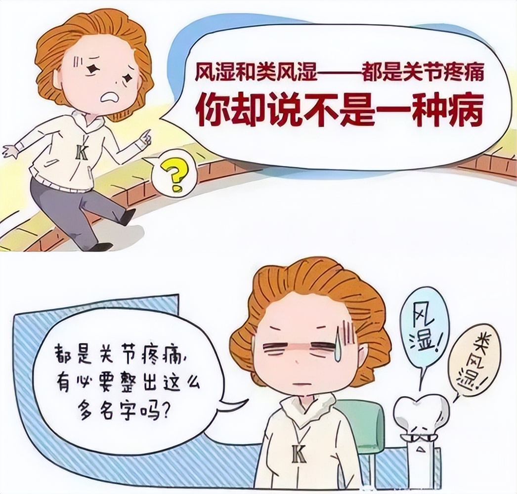 风湿与类风湿性关节炎区别的症状,王医生讲类风湿