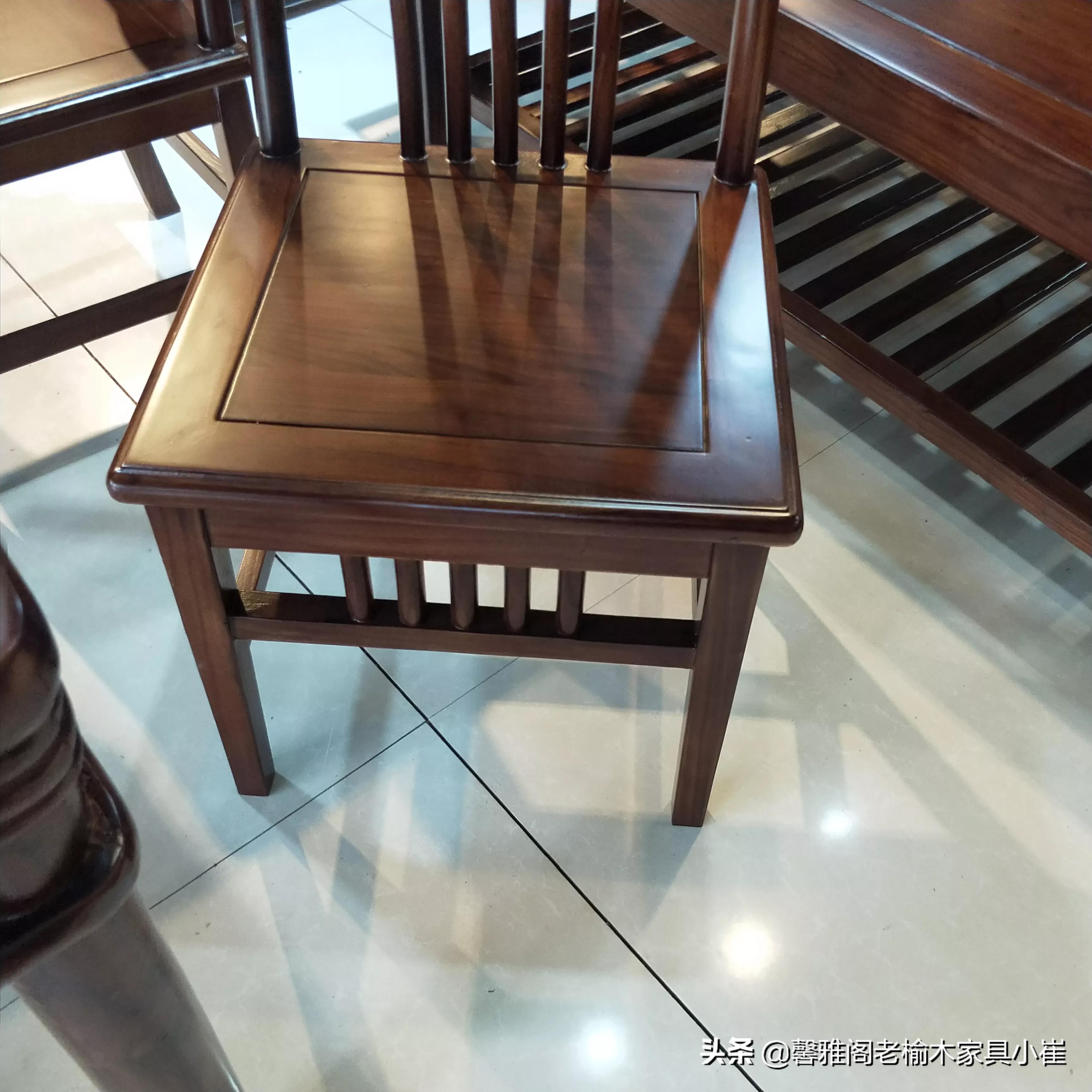 老榆木八仙桌图,老榆木泡茶桌