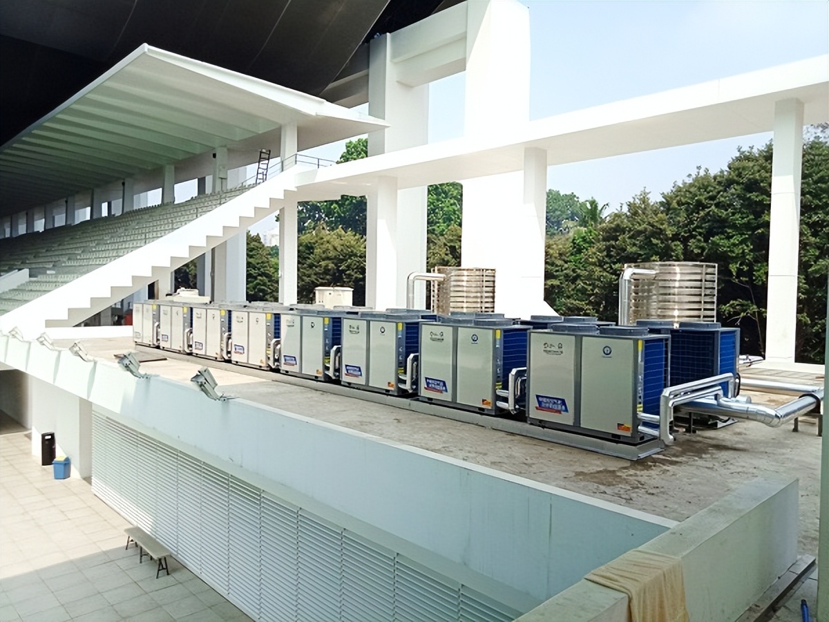 空气能泳池热泵,空气源热泵恒温小型泳池