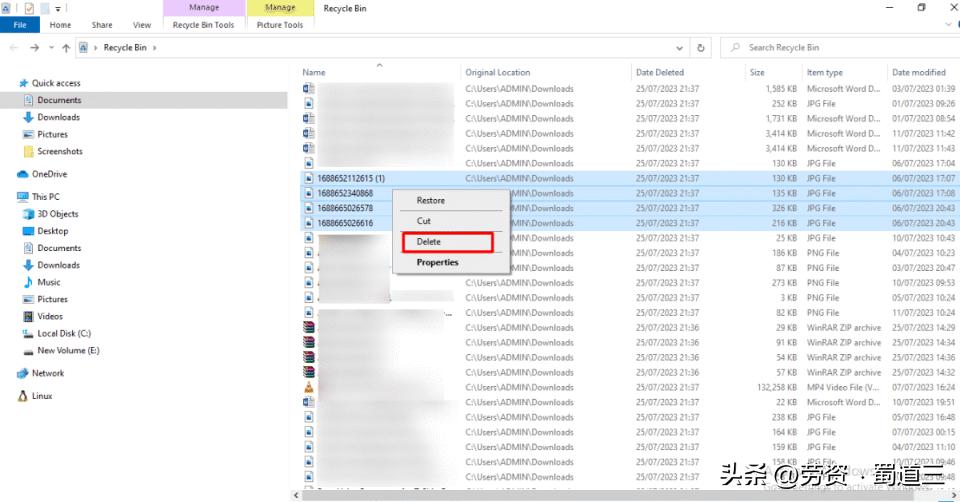 如何让删除的文件一点痕迹没有,如何使删除的文件不放入回收站