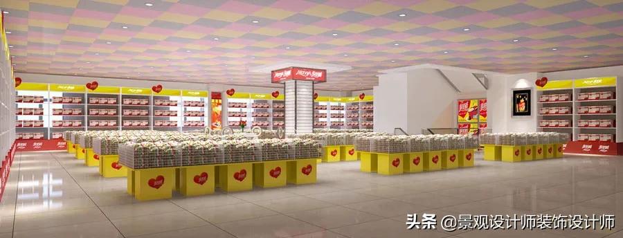 30平方超市商店摆设,超市设计效果图大全