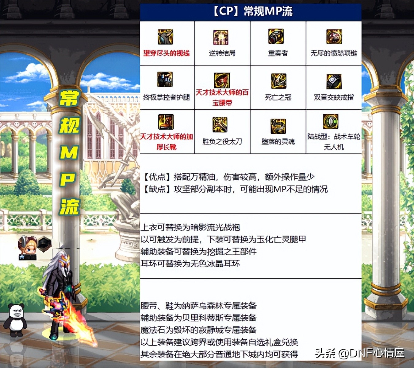 DNF110旭旭宝宝红眼装备,旭旭宝宝红眼110级装备搭配图片