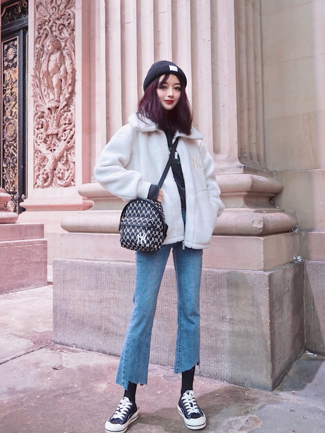 舒适薄绒外套,羊羔绒外套穿搭保暖