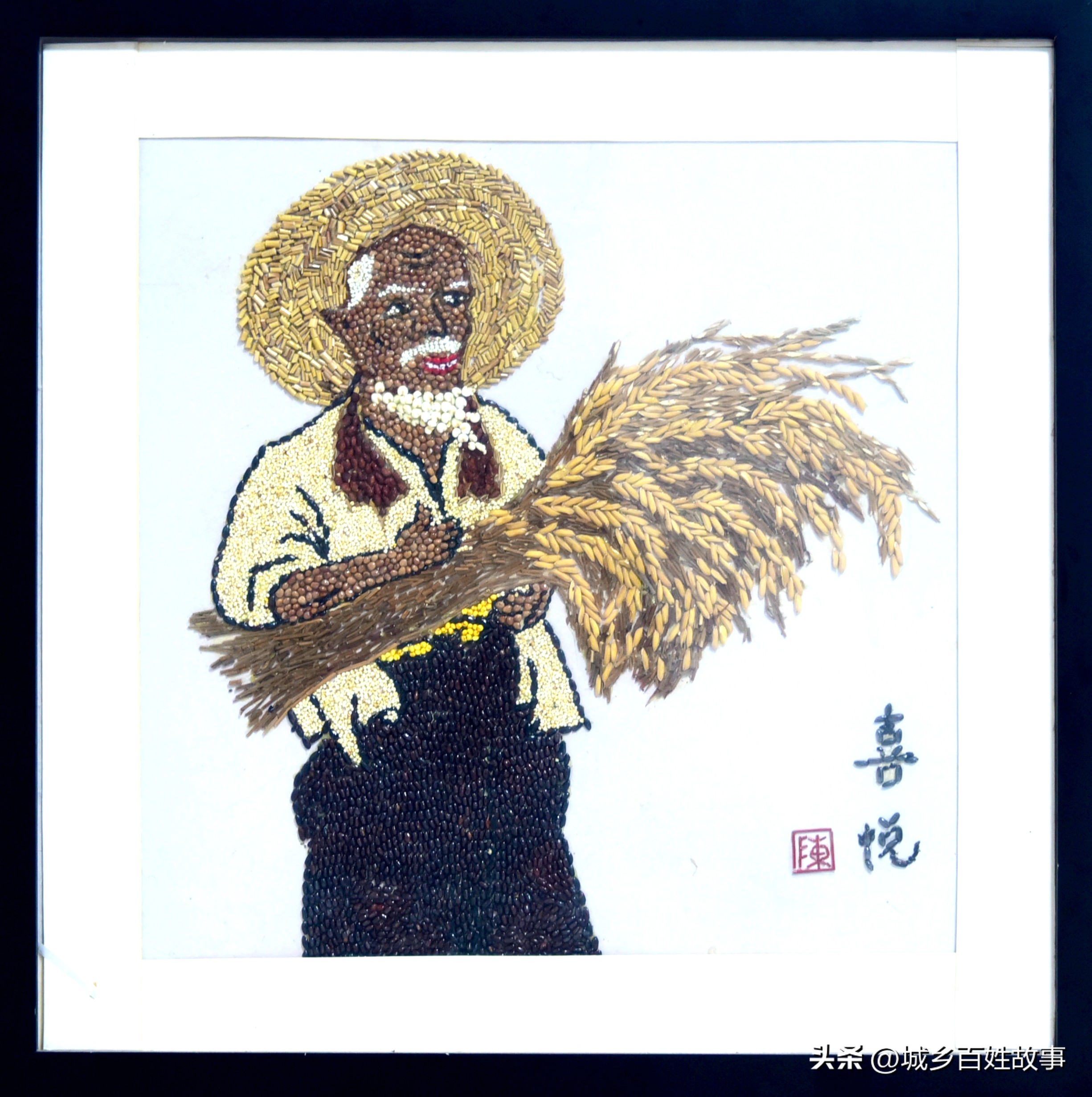 用五谷杂粮做一幅完整的画,怎么用五谷做五谷画