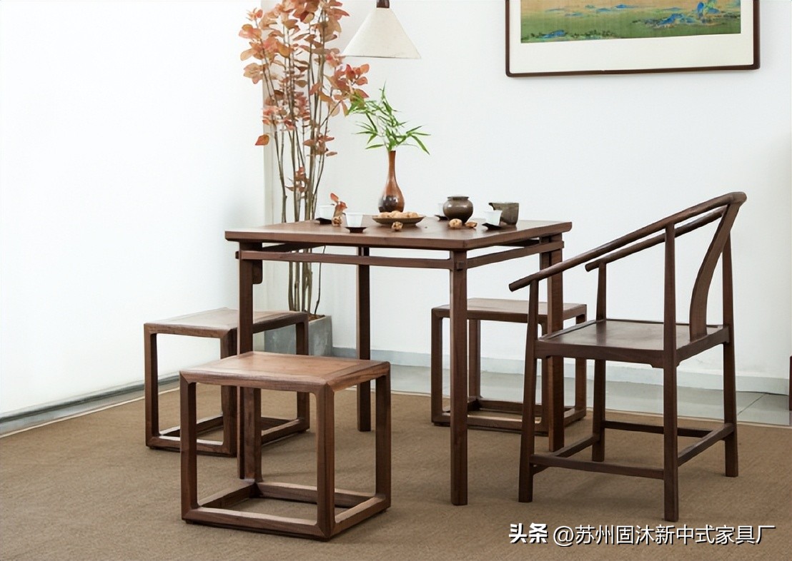 家具是原木风格治愈系小户型,原木家具现代简约风