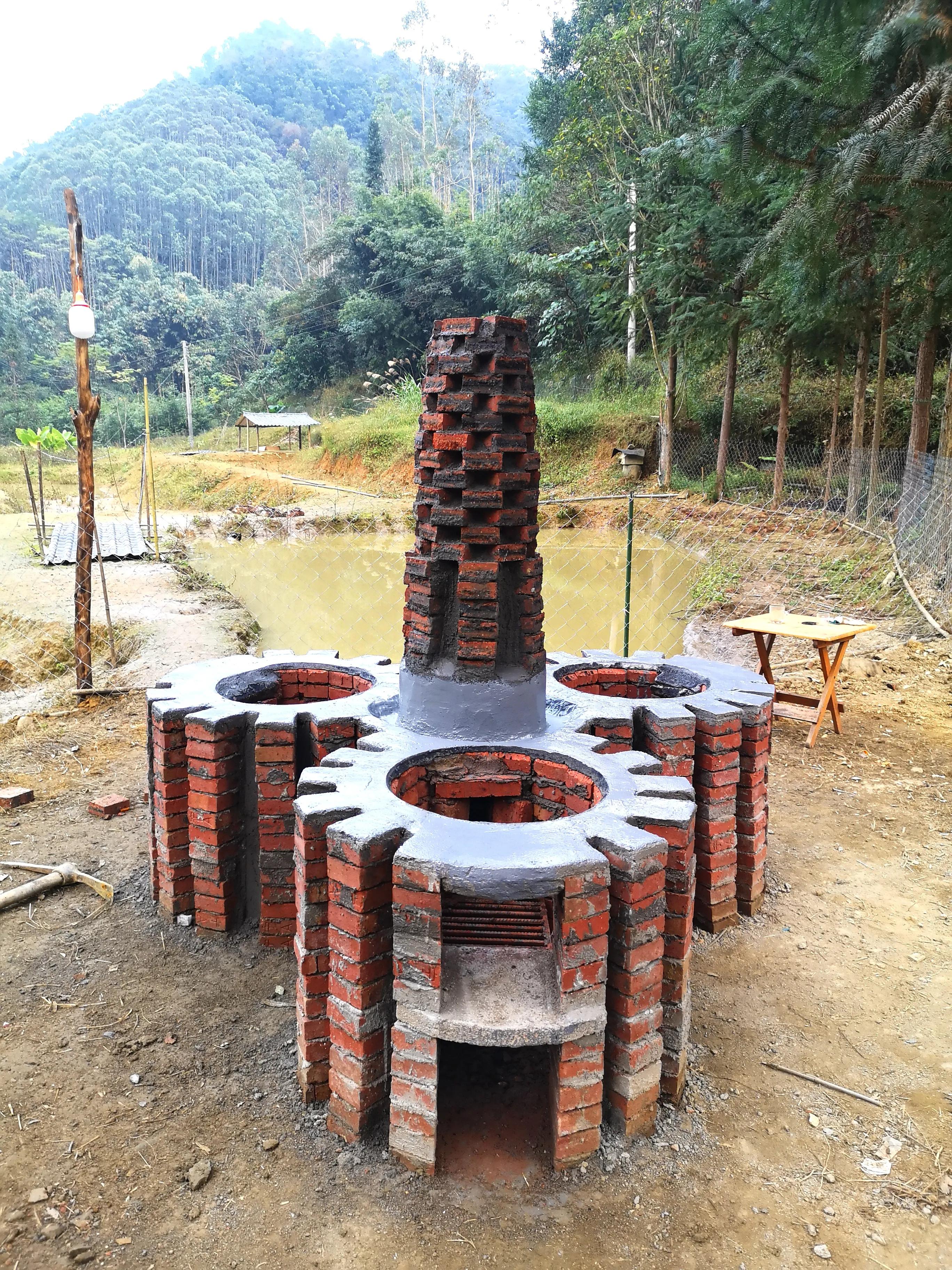 梅花灶视频教程,连环灶制作全过程