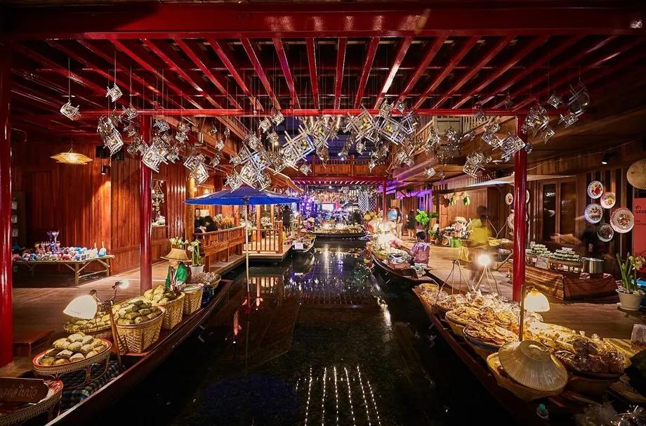 泰国曼谷旅游水上市场,泰国曼谷水上市场介绍