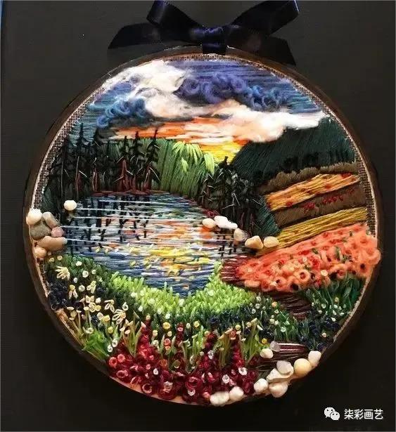 以针代笔,以针作画视频教程