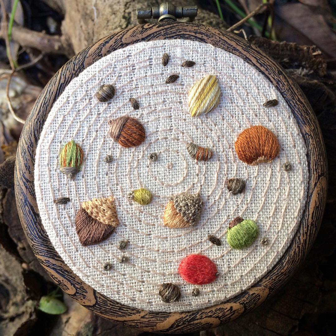 一针一线日本纯手工刺绣,日本刺绣简单又漂亮